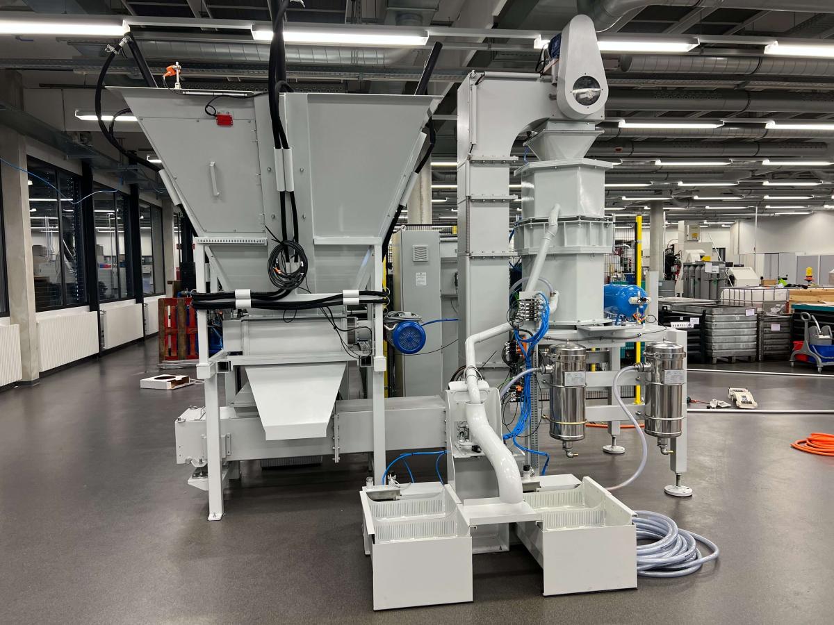 Ligne de revalorisation de copeaux en inox