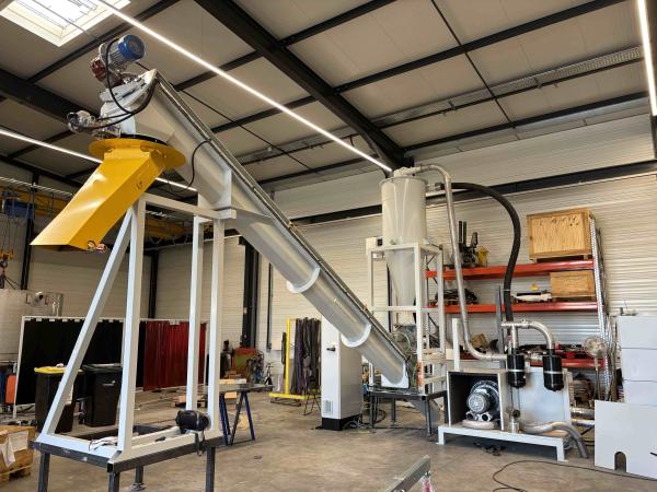 Ligne de gestion de copeaux pour fraiseuse à portique - Nouvelle réalisation SFH